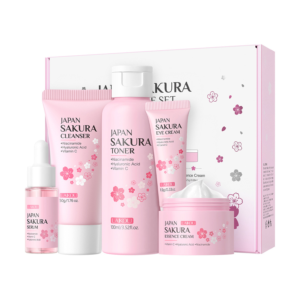 LAIKOU Sakura 5pcs Skin Care K - Korean Skincare Routine review and price