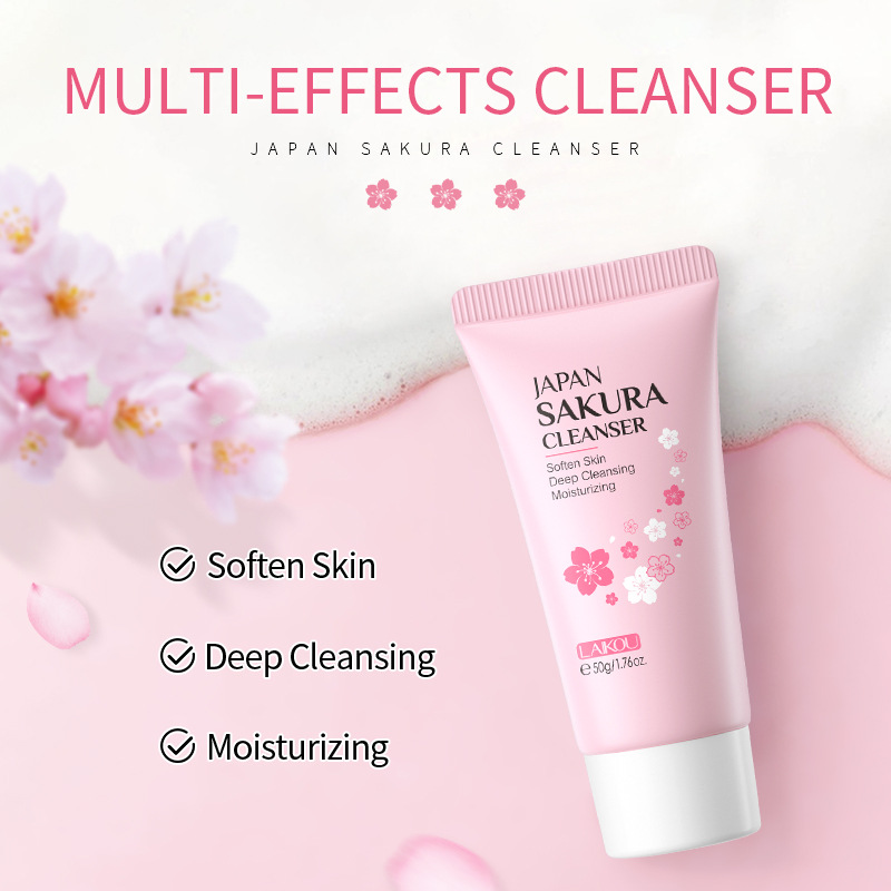 Sakura Facial Cleaner Korean F - Korean Skincare Routine review and price